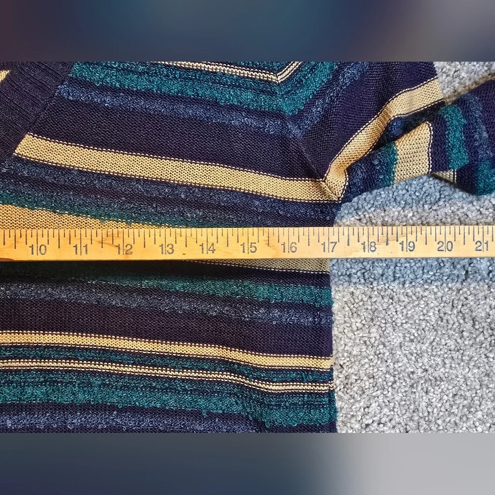 ACT III Vintage SweaterStripes Lightweight Preppy Collegiate Countryside Chic